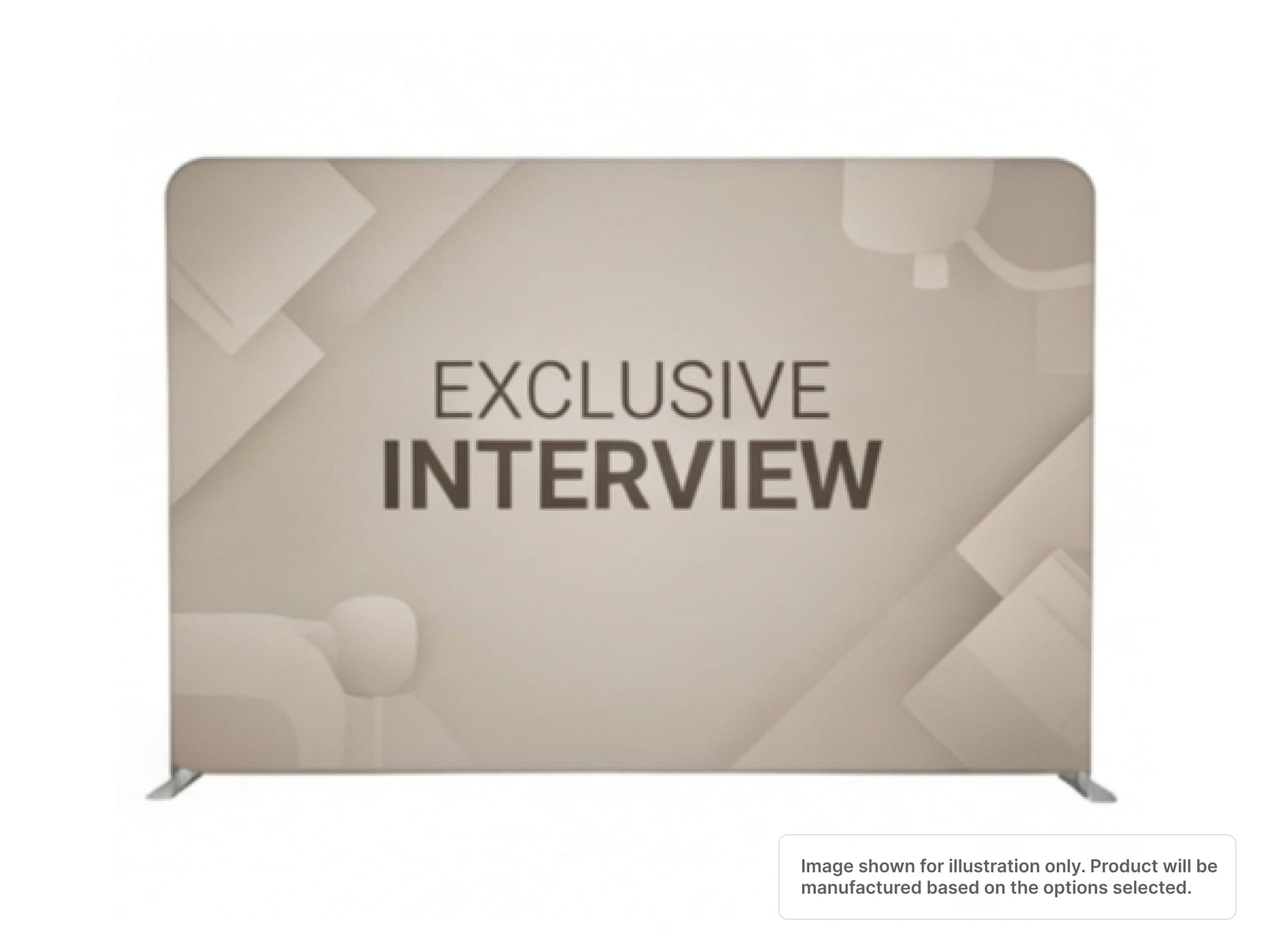 Straight Pillow Case Tension Fabric Backdrop for Interview Background