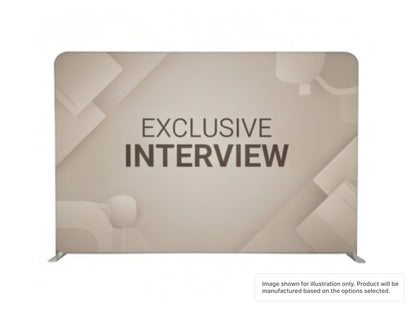 Straight Pillow Case Tension Fabric Backdrop for Interview Background