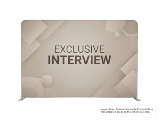 Straight Pillow Case Tension Fabric Backdrop for Interview Background