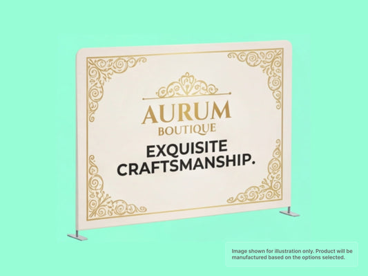 Straight Pillow Case Tension Fabric Backdrop for Luxury Retail