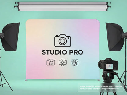 Straight Pillow Case Tension Fabric Backdrop for Photography Studio