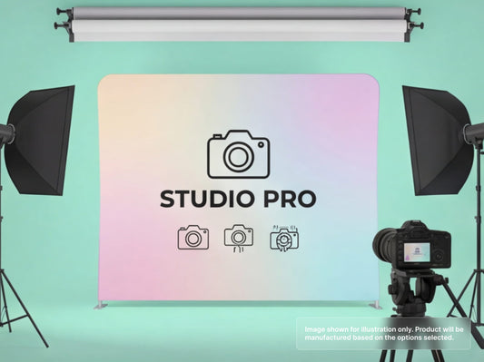 Straight Pillow Case Tension Fabric Backdrop for Photography Studio