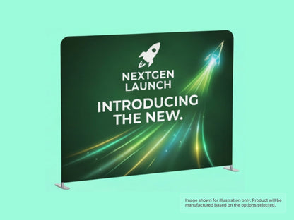 Straight Pillow Case Tension Fabric Backdrop for Product Launches