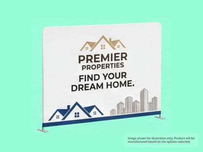 Straight Pillow Case Tension Fabric Backdrop for Real Estate