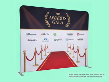 Straight Pillow Case Tension Fabric Backdrop for Red Carpet Wall