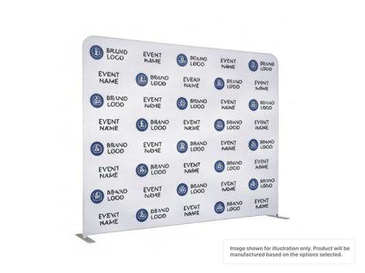 Straight Pillow Case Tension Fabric Backdrop for Step and Repeat Pattern