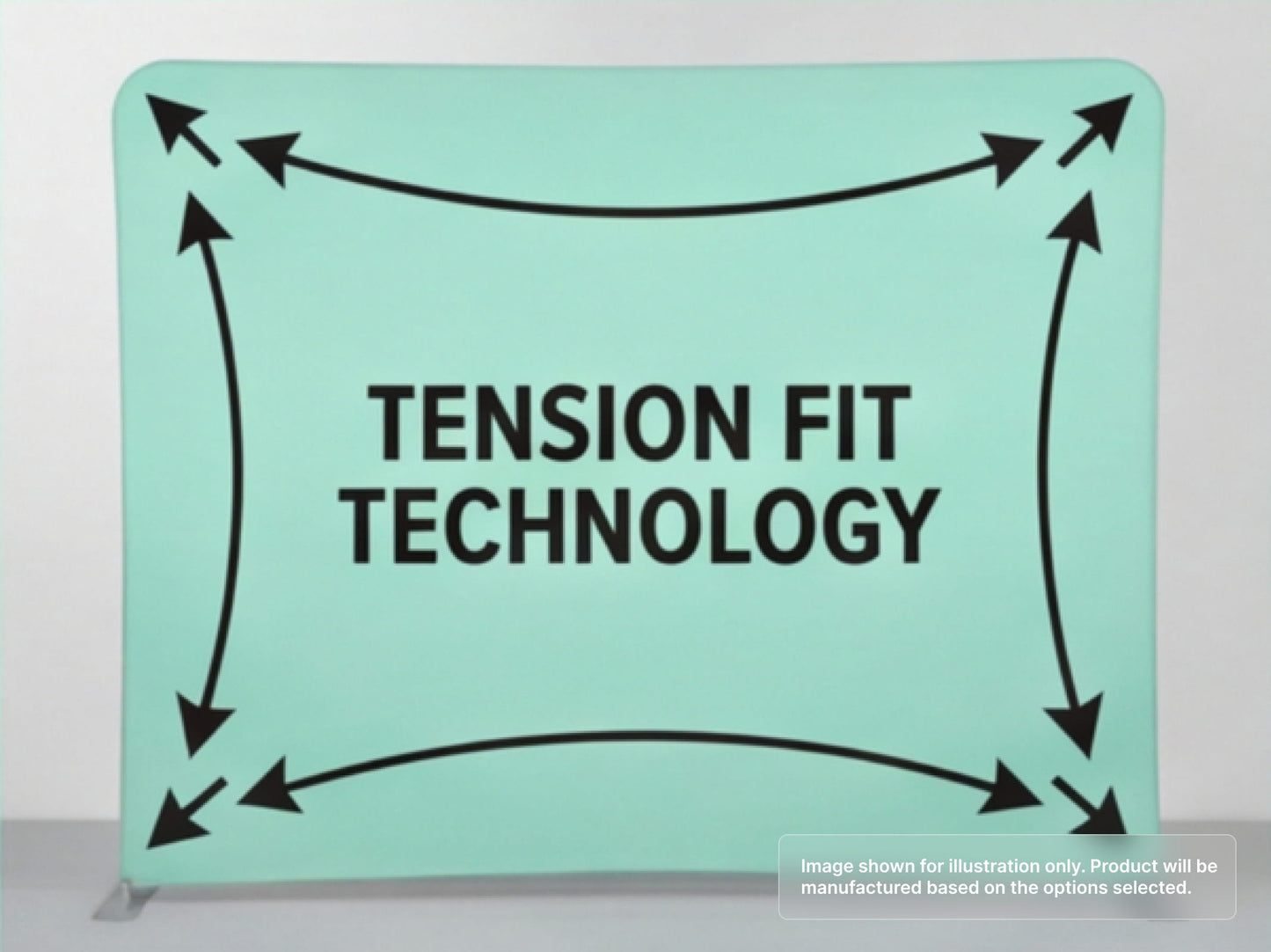 Straight Pillow Case Tension Fabric Backdrop for Tension Fit