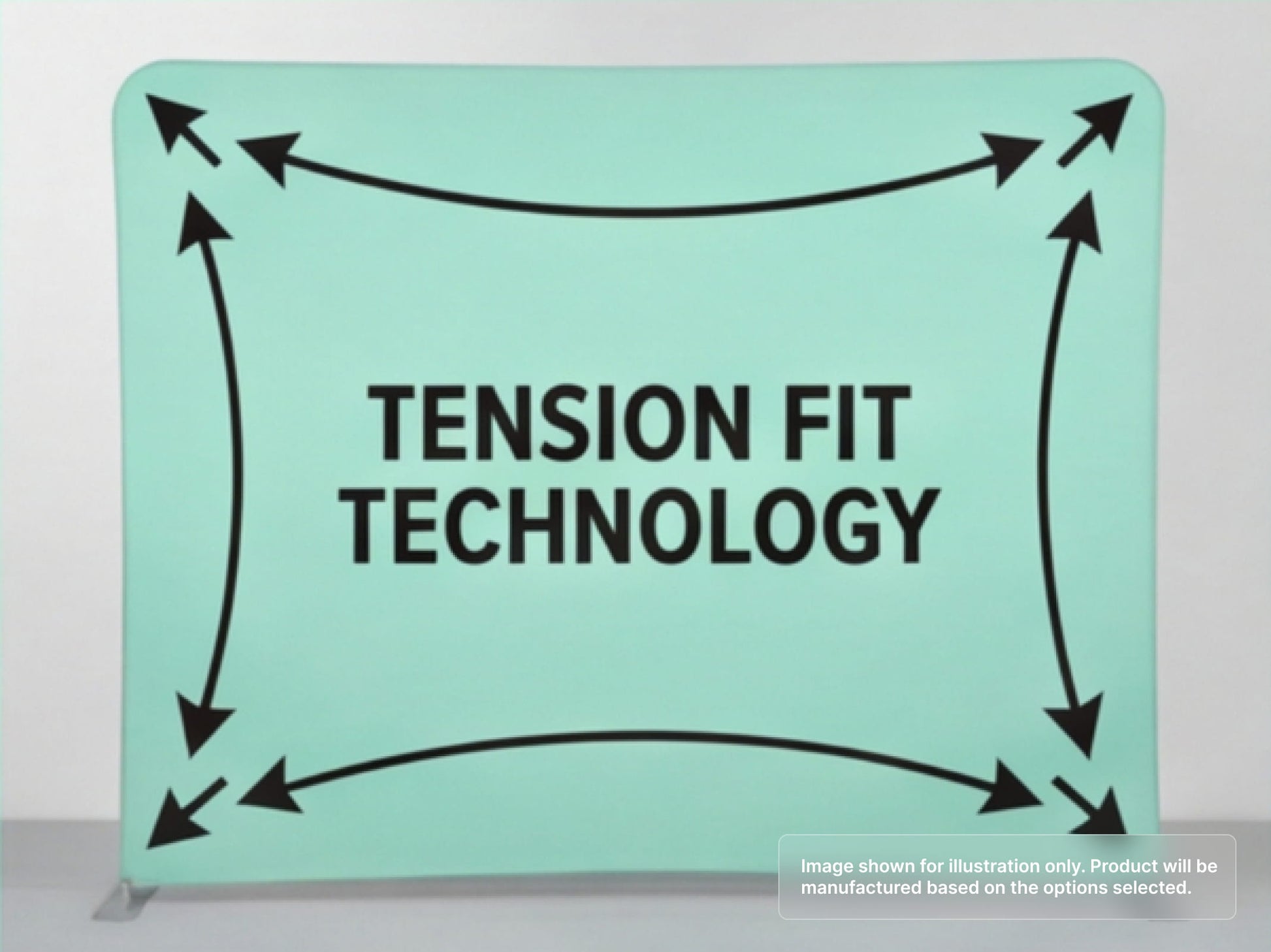Straight Pillow Case Tension Fabric Backdrop for Tension Fit