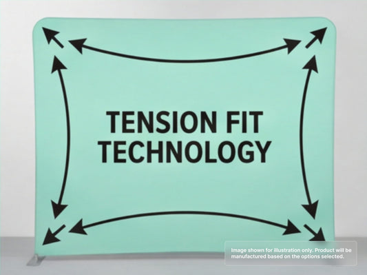 Straight Pillow Case Tension Fabric Backdrop for Tension Fit