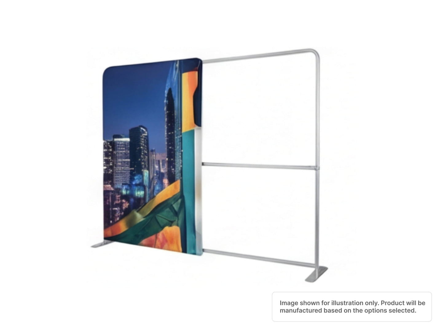 Straight Pillow Case Tension Fabric Backdrop with Aluminum Tube Frame