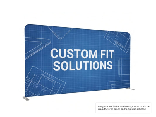 Straight Pillow Case Tension Fabric Backdrop with Custom Dimensions