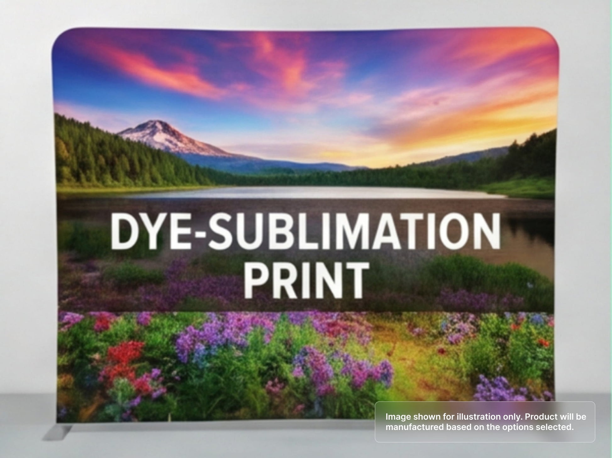 Straight Pillow Case Tension Fabric Backdrop with Dye-Sublimation Print