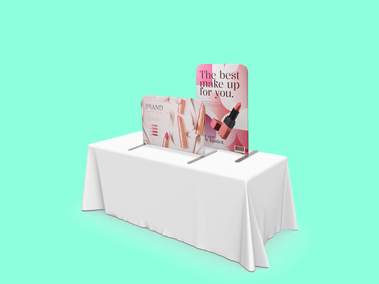 Straight Tabletop Banner Stand