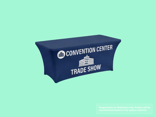 Stretch Fit Table Cover for Convention Center