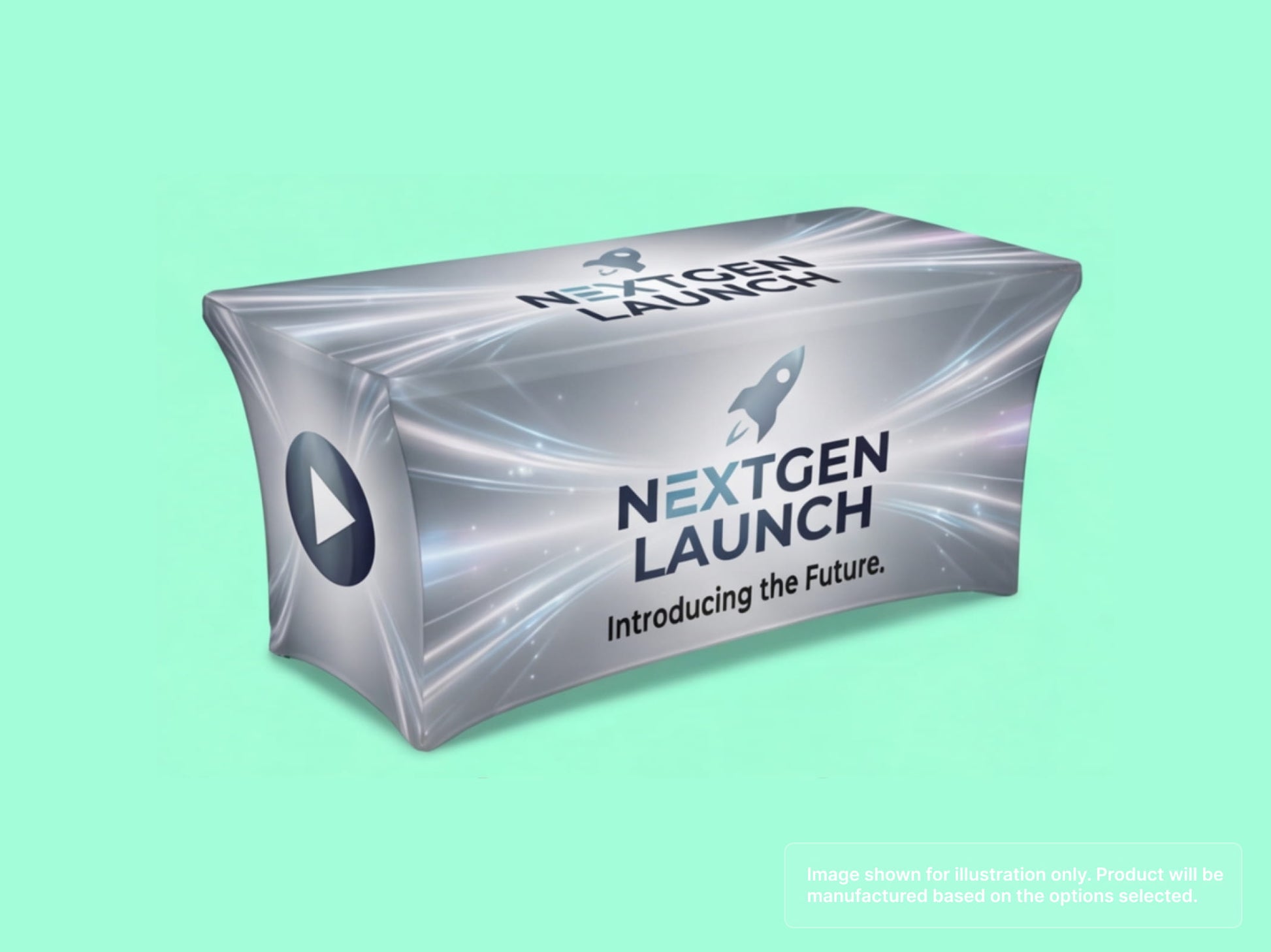 Stretch Fit Table Cover for Product Launches