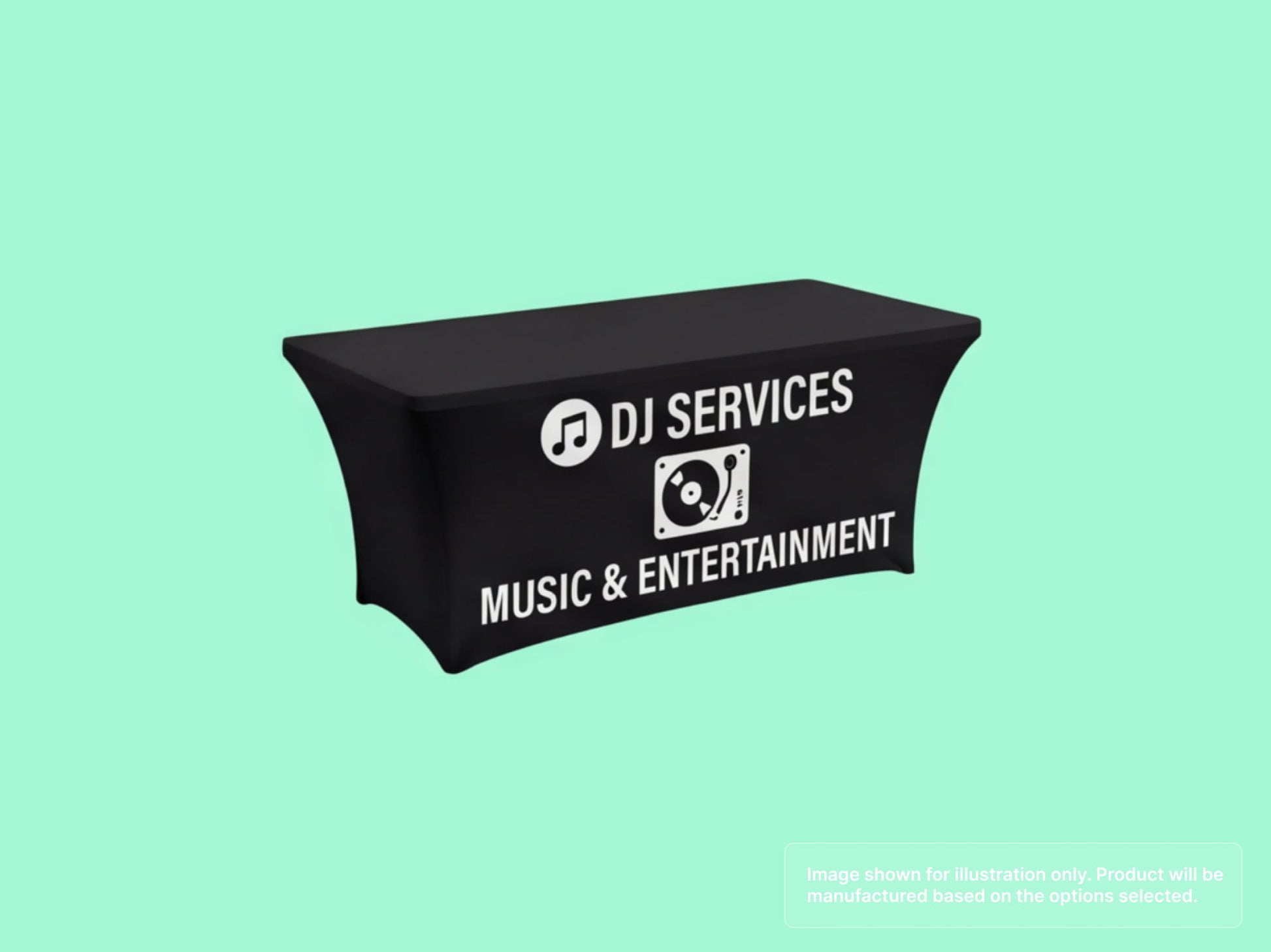 Stretch Fit Table Cover for for Professional DJs