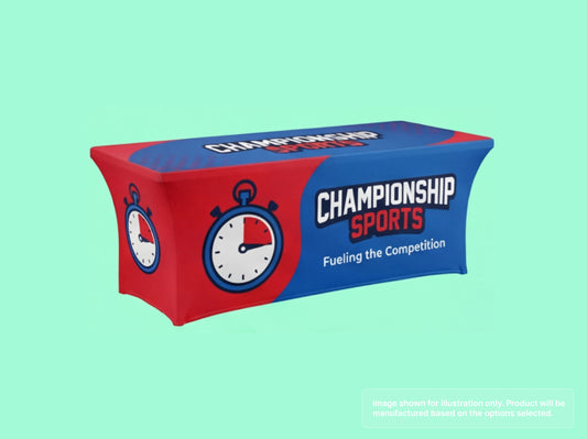 Stretch Fit Table Cover for Sporting Events