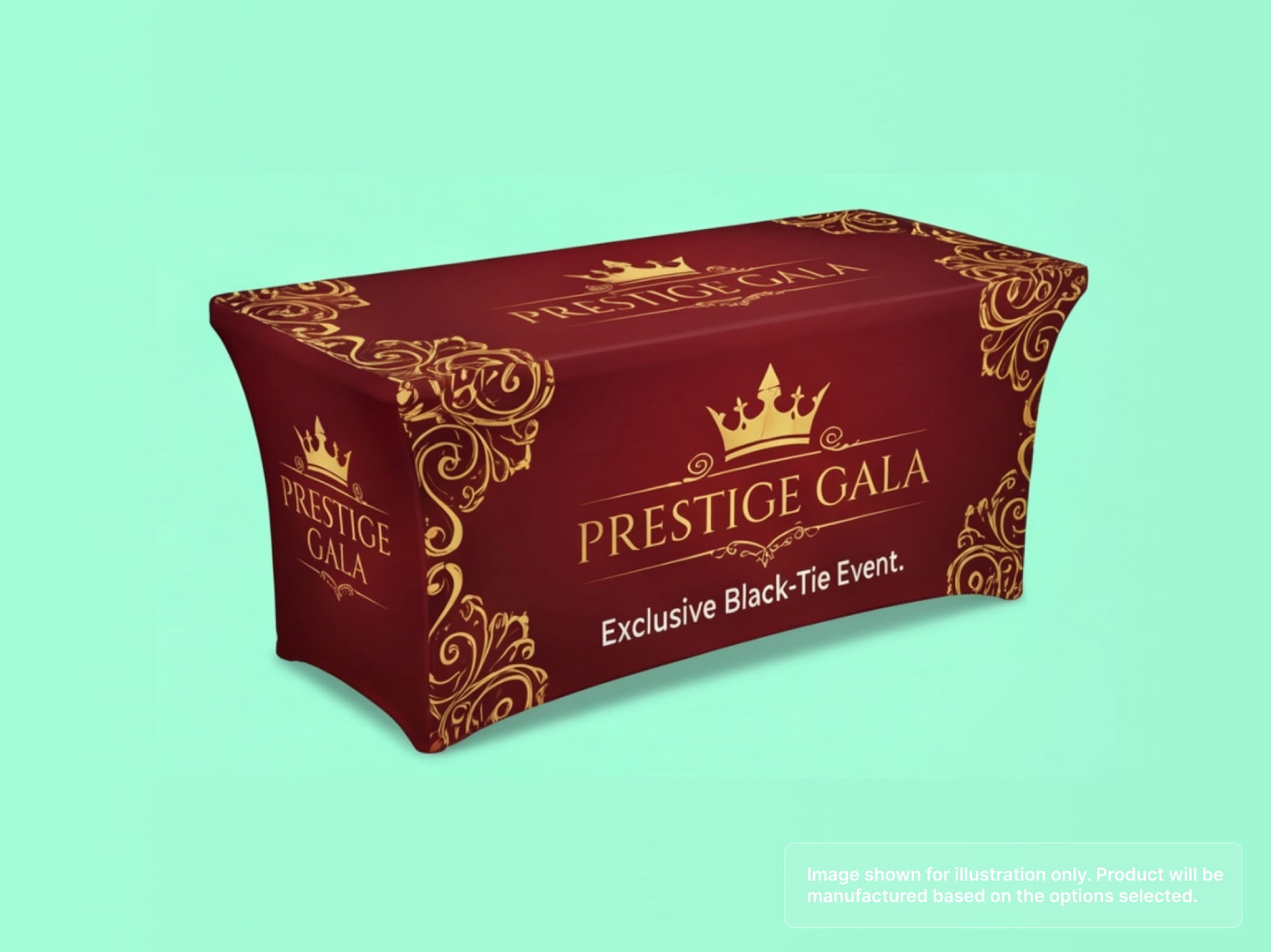 Stretch Fit Table Cover for VIP Galas