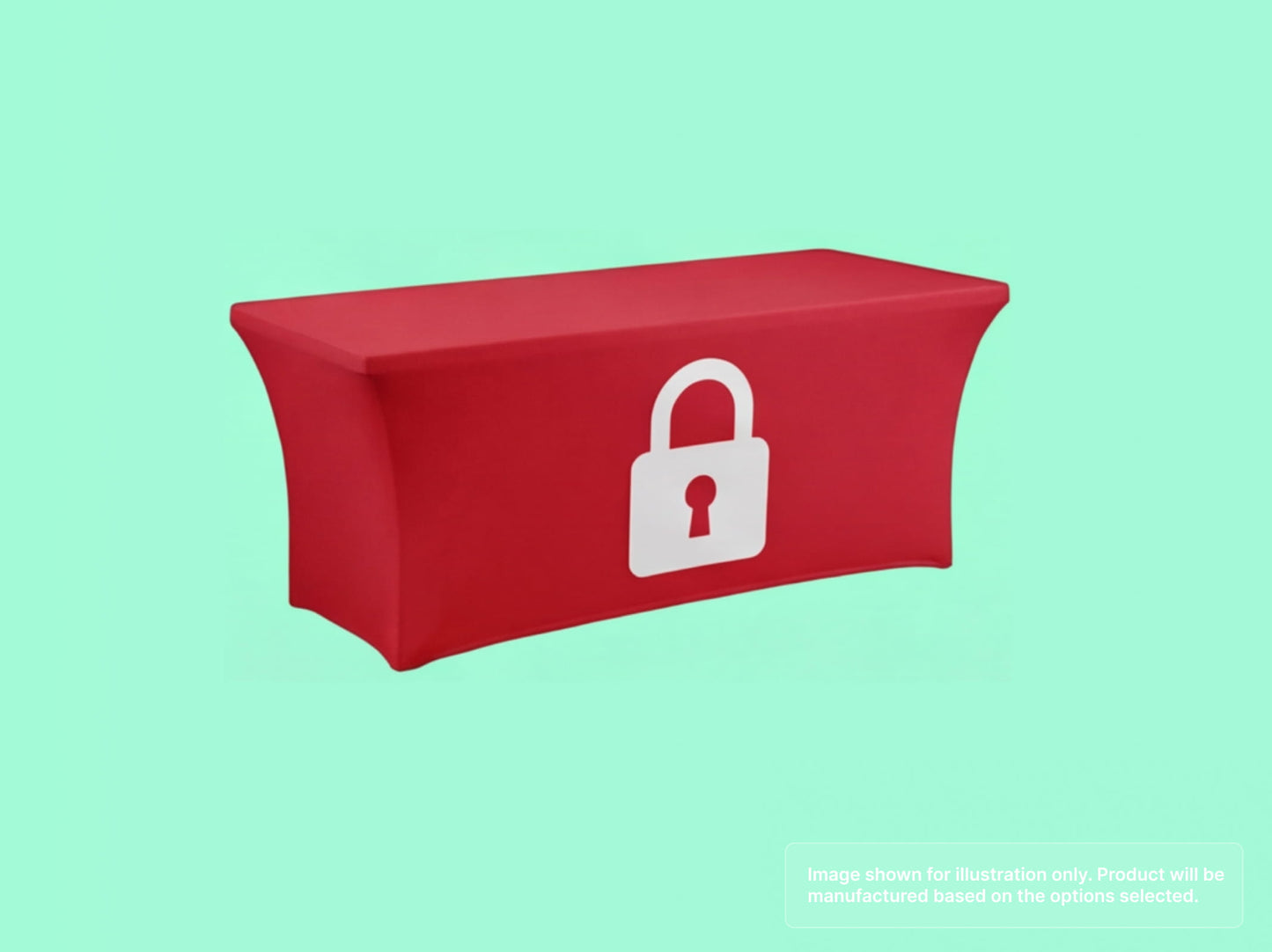Stretch Fit Table Cover with Closed Back - 360 Degree