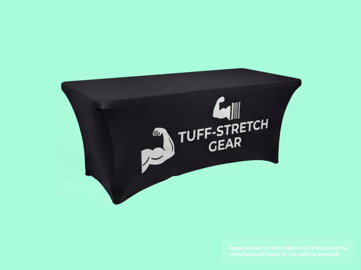 Stretch Fit Table Cover with Heavy Duty Stretch