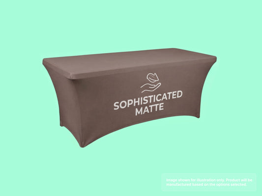 Stretch Fit Table Cover with Matte Finish