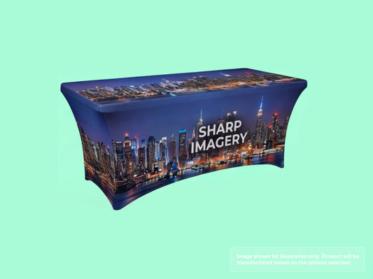 Stretch Fit Table Cover with Photographic Quality