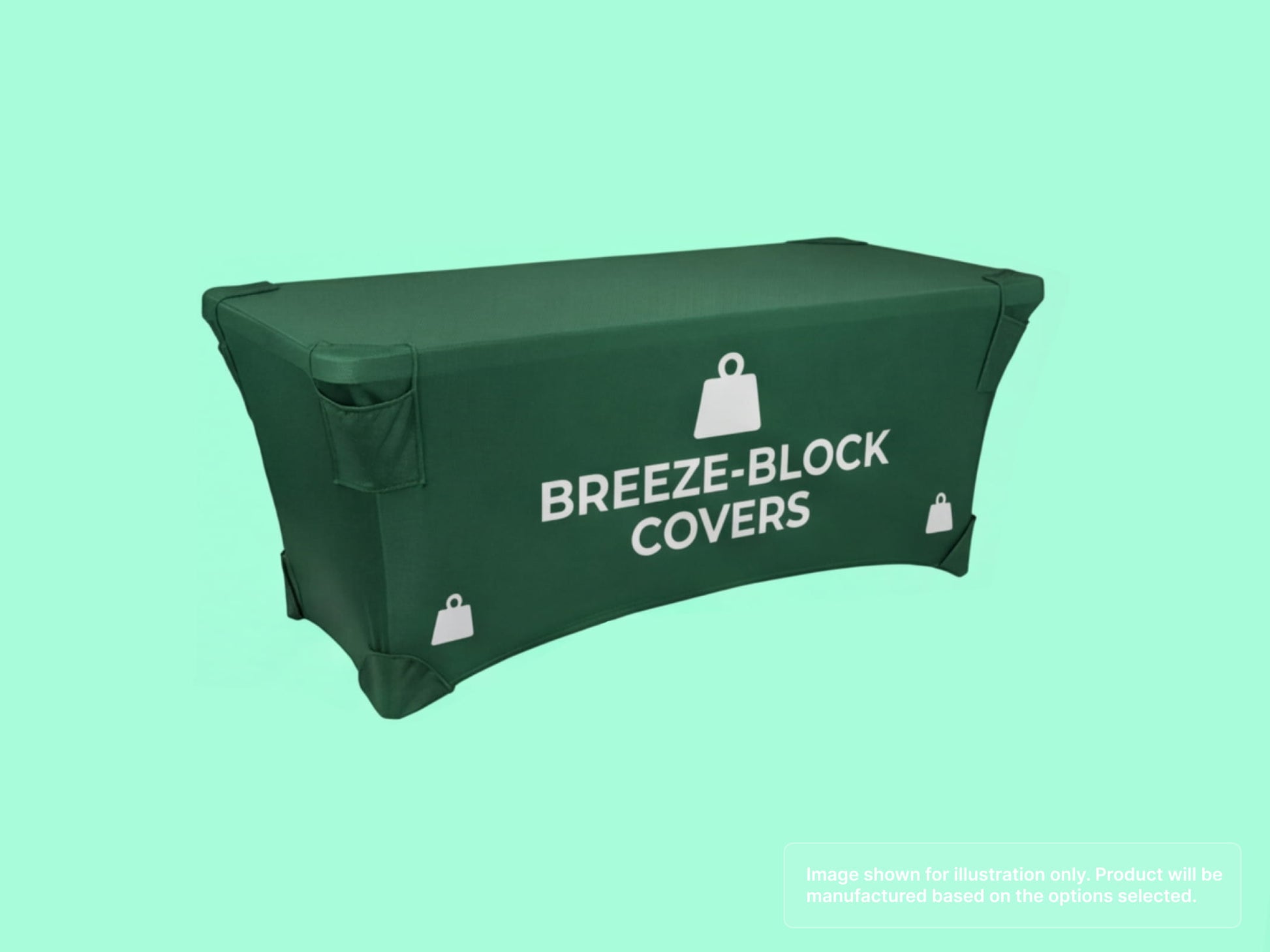 Stretch Fit Table Cover with Wind-Resistant - Stay-Put