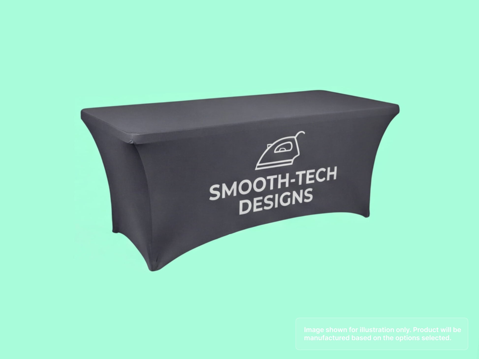 Stretch Fit Table Cover with Wrinkle-Free Fabric