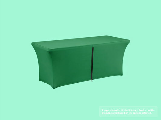 Stretch Fit Table Cover with Zippered Back