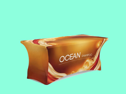 Stretch Table Cover All Side Closed Side View