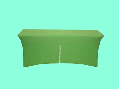 Stretch Table Cover with Zipper Back Side
