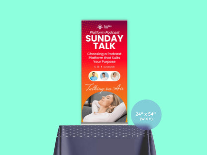 Tabletop Retractable Banner Stand