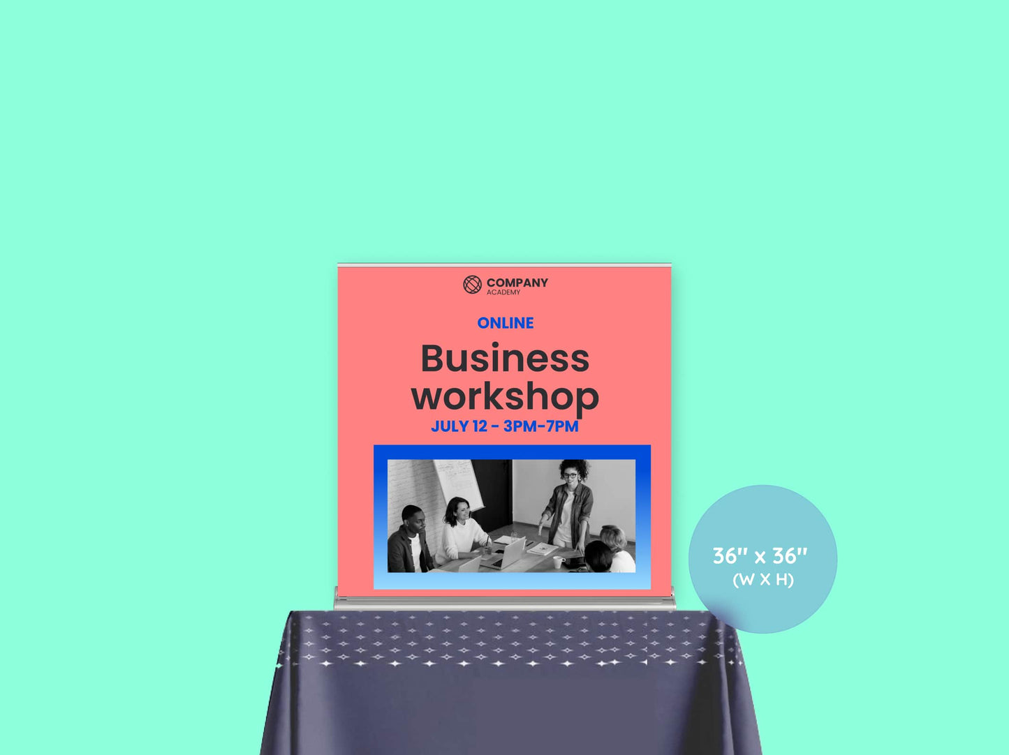 Tabletop Retractable Banner Stand