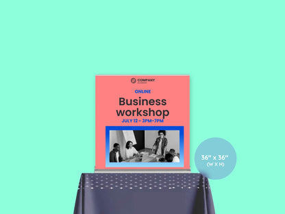 Tabletop Retractable Banner Stand