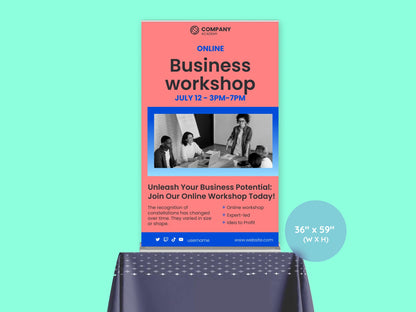 Tabletop Retractable Banner Stand