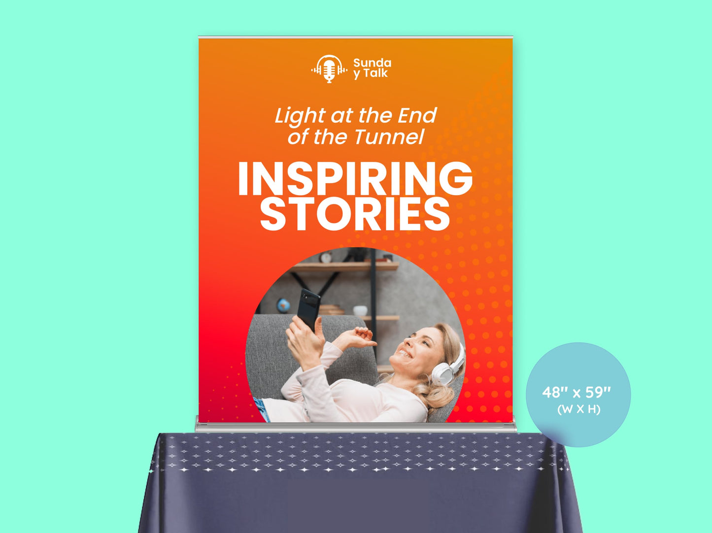 Tabletop Retractable Banner Stand
