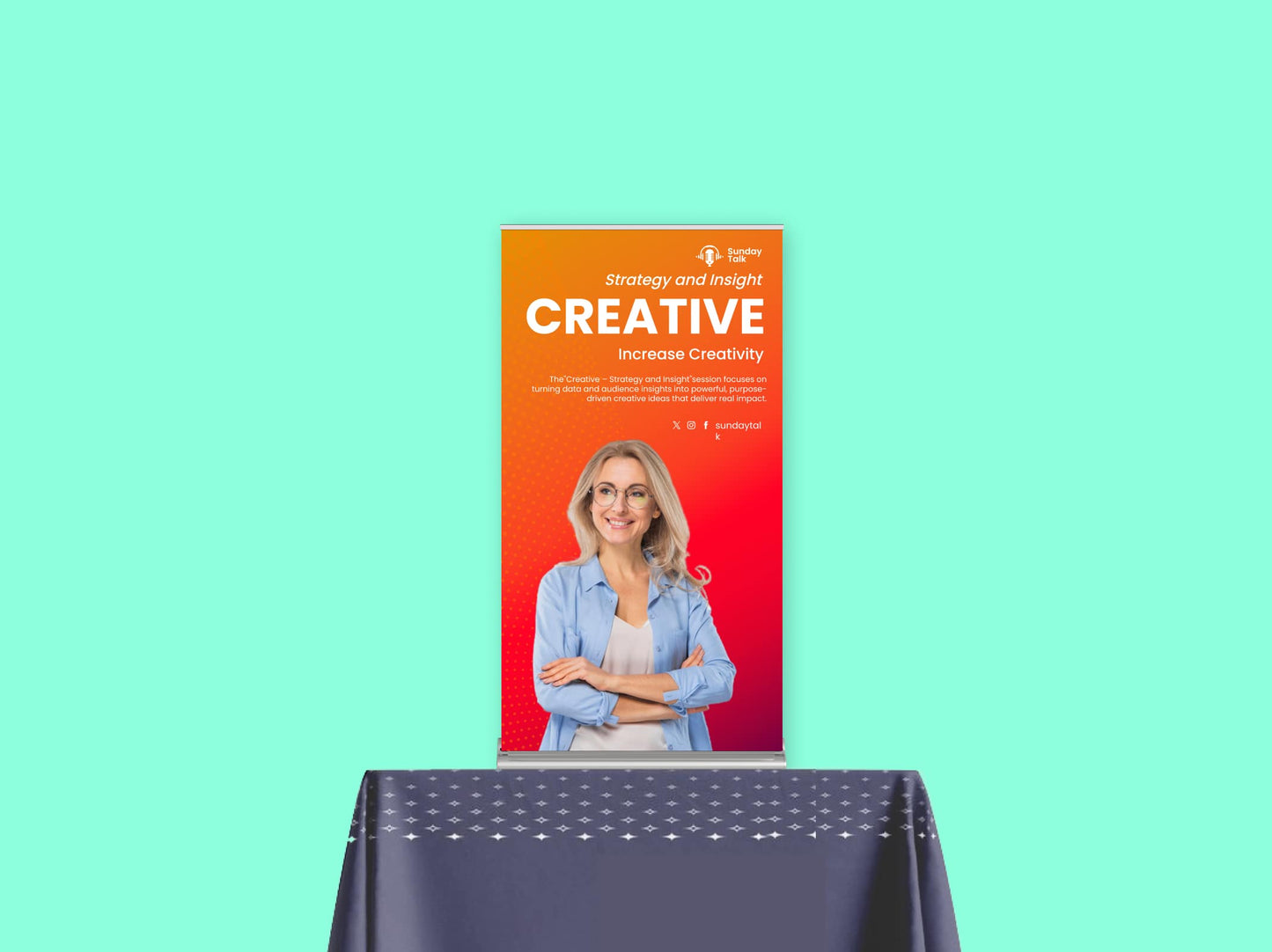 Tabletop Retractable Banner Stand