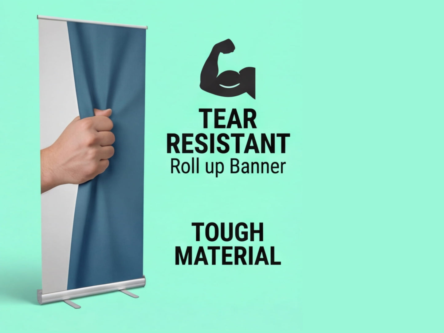Tear Resistant Custom Roll up Banner