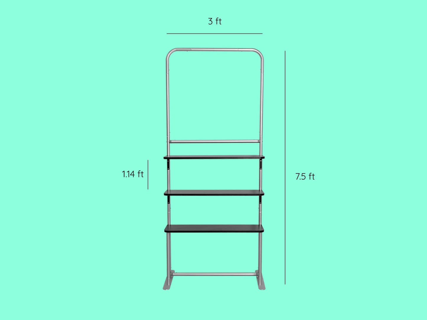 Tension Fabric Display Rack Dimensions