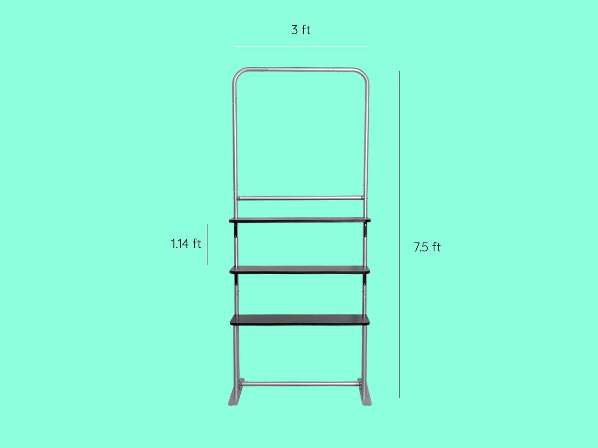 Tension Fabric Display Rack Dimensions