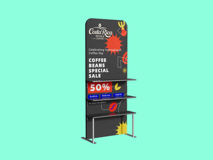 Tension Fabric Display Rack Ready for Trade Show