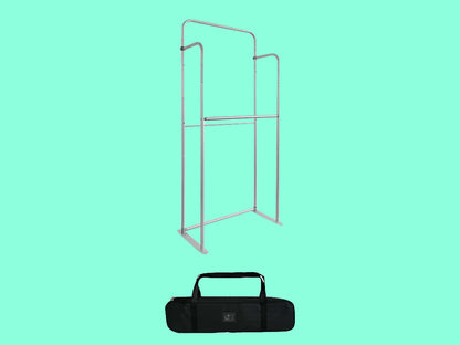 Tension Fabric Stand With Hanging Rail Frame Structure