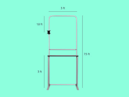 Tension Fabric Stand With LCD Board Dimensions
