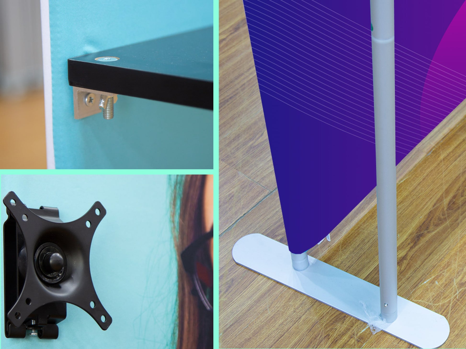 Tension Fabric Stand With LCD Board Specs