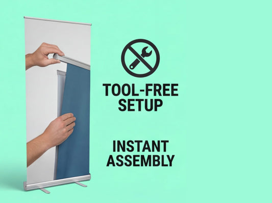 Tool free Custom Retractable Banner