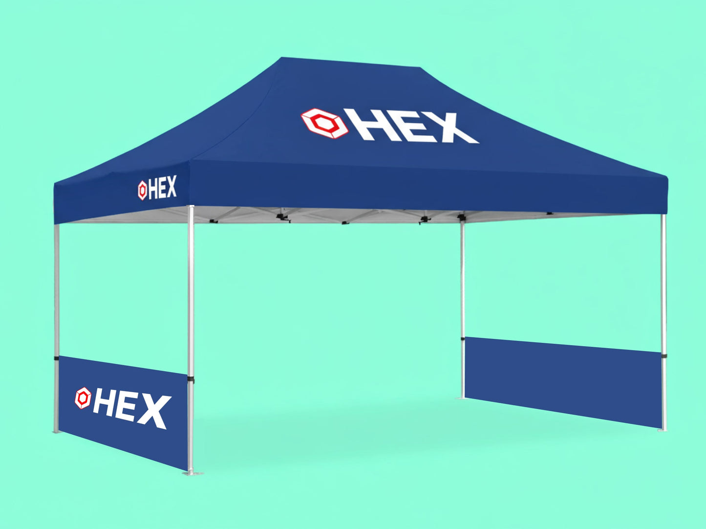 10x15 Custom Canopy Top and Half Side Walls