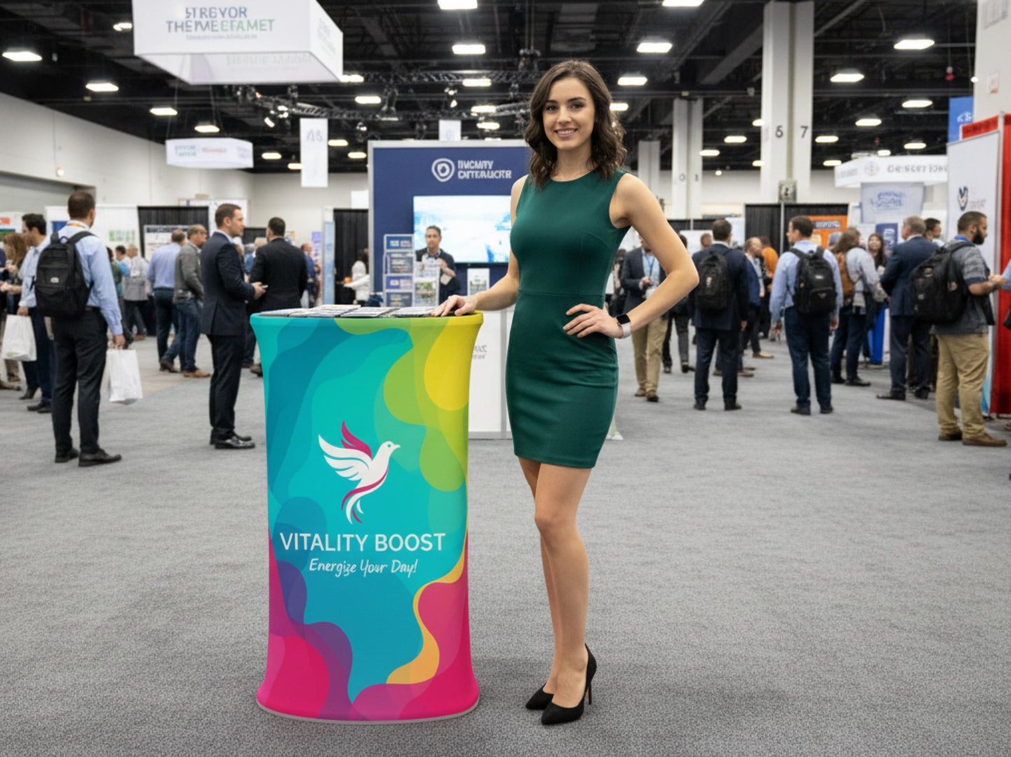 Triangle Popup Counter for Trade Show