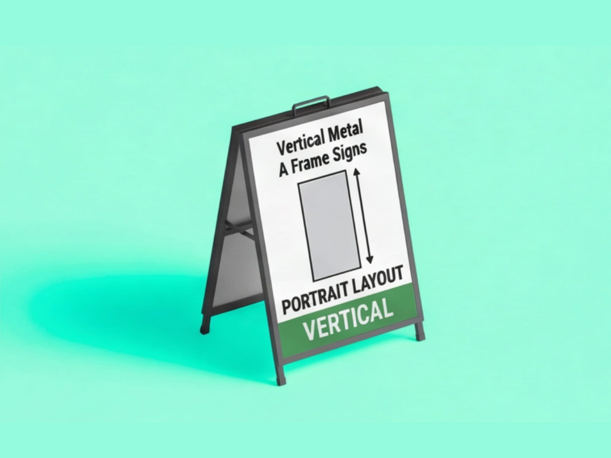 Vertical Metal A Frame Signs