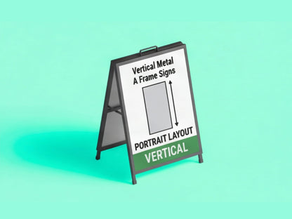 Vertical Metal A Frame Signs