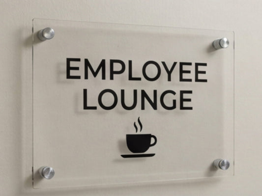 Wall-Mounted Custom Acrylic Signs